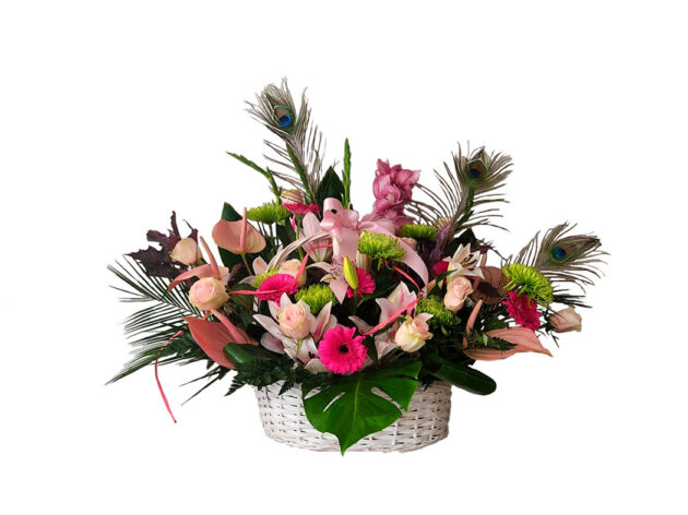 Cesta rosa
