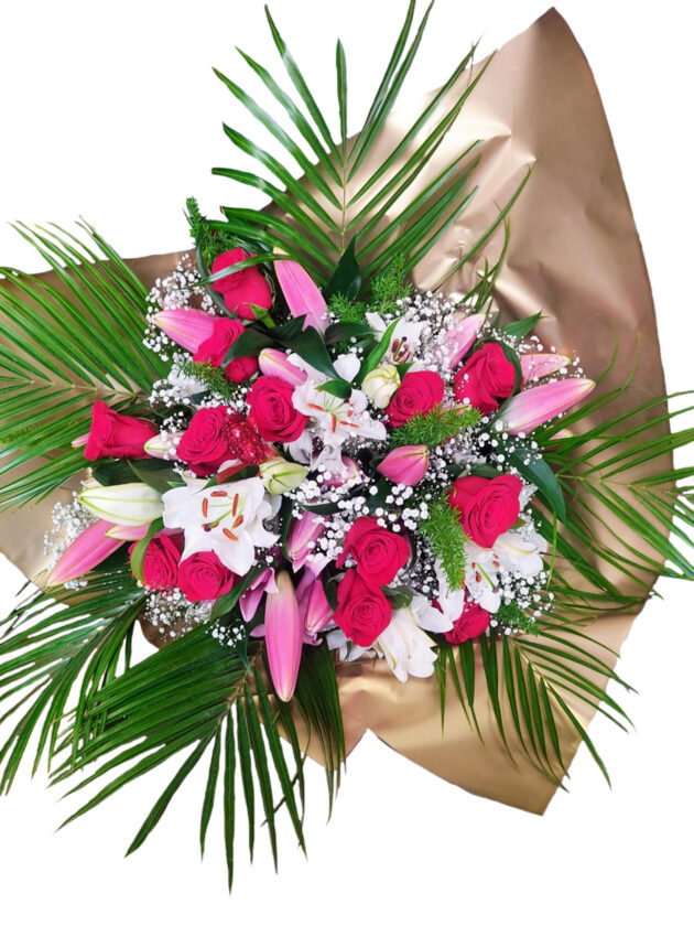 Ramo rosas lilium variado